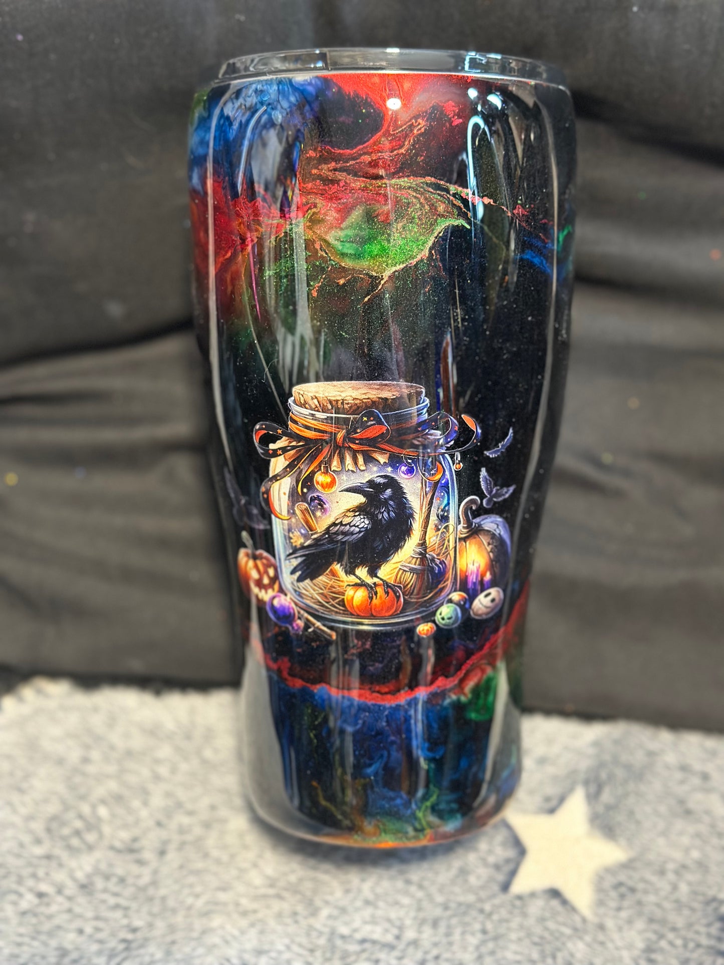 30oz Curve Halloween Crow Nebula